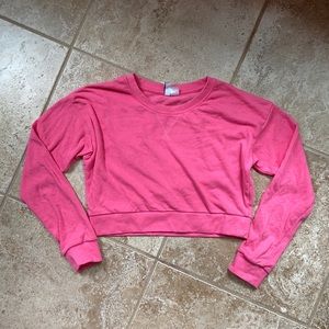 H&M Pink Crop Top Sweater